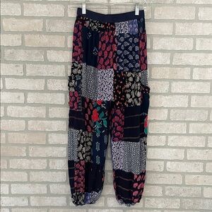 Patchwork Patterned Pants jogger Harlem size small